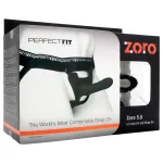 Perfect Fit ZORO 5.5- felcsatolható dildó (14 cm, fekete)