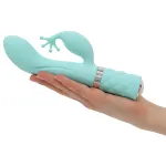 Pillow Talk Kinky - akkus, 2 motoros G-pont vibrátor (türkiz)