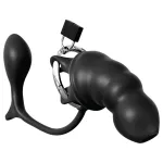 Pipedream Anal Fantasy Elite - anál plug és péniszketrec (fekete)