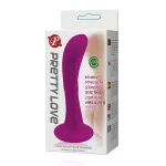 Pretty Love Baile - tapadókorong, íves anál plug (pink)