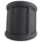 Pulselock Cocktura - bordázott szilikon péniszgyűrű (fekete) - 30mm