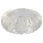 Pulselock Cocktura - bordázott TPE péniszgyűrű (átlátszó) - 19mm