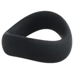 Pulselock Cocktura - csavart szilikon péniszgyűrű (fekete) - 45mm