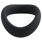 Pulselock Cocktura - csavart szilikon péniszgyűrű (fekete) - 45mm