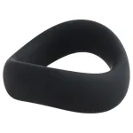 Pulselock Cocktura - csavart szilikon péniszgyűrű (fekete) - 47,5mm