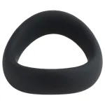 Pulselock Cocktura - csavart szilikon péniszgyűrű (fekete) - 47,5mm