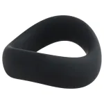 Pulselock Cocktura - csavart szilikon péniszgyűrű (fekete) - 50mm