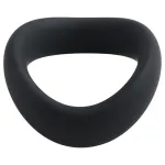 Pulselock Cocktura - csavart szilikon péniszgyűrű (fekete) - 50mm