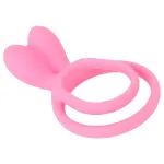 Pulselock Cocktura - nyuszis pár-péniszgyűrű (pink)