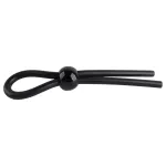 Pulselock Forge - állítható lasszós szilikon péniszgyűrű (fekete)