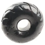 Pulselock Forge - kerék mintás TPE péniszgyűrű (fekete) - 19mm