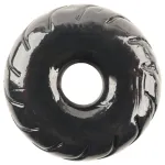 Pulselock Forge - kerék mintás TPE péniszgyűrű (fekete) - 19mm
