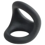 Pulselock Taur - kontúros pénisz- és heregyűrű (fekete)