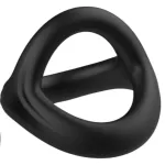 Pulselock Taur - Y-formájú pénisz- és heregyűrű (fekete) - M