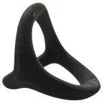 Pulselock Taur - Y-formájú pénisz- és heregyűrű (fekete) - S