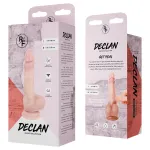 Real Fantasy Declan - élethű dildó előbőrrel (testszínű) - 18 cm