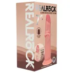 RealRock - dupla sűrűségű élethű dildó (testszínű) - 18,5 cm