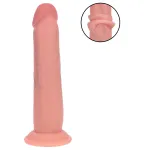 RealRock - dupla sűrűségű élethű dildó (testszínű) - 20,5 cm