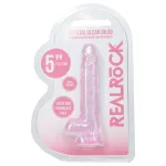 RealRock - élethű dildó herékkel (rózsaszín) - 12,7 cm