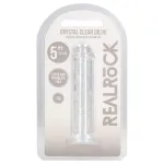 RealRock - élethű dildó tapadókoronggal (átlátszó) - 12,7 cm
