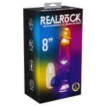 REALROCK - herés, világító vibrátor - 20 cm