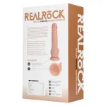 RealRock - tapadókorongos vibrátor (natúr, 18 cm)