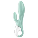 Satisfyer Air Pump Bunny 5 – App-vezérelt pumpálható vibrátor (menta)