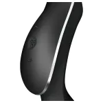 Satisfyer Curvy Trinity 2 - léghullámos 2in1 vibrátor (fekete)