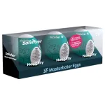 Satisfyer Egg Naughty - tojás maszturbátor szett (3 db)