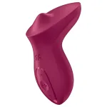 Satisfyer Exciterrr - forgó gyöngyös csikló vibrátor (piros)