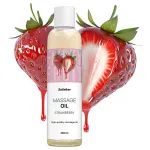 Satisfyer - ízesített masszázsolaj - eper (250 ml)
