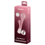 Satisfyer - Pearl Bunny 1 forgógyöngyös nyuszivibrátor (pink)