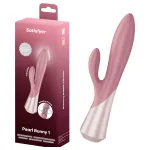 Satisfyer - Pearl Bunny 1 forgógyöngyös nyuszivibrátor (pink)