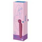 Satisfyer Planet Wand-er - masszírozó vibrátor (piros)