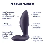 Satisfyer Power Plug - App-vezérelt análvibrátor (lila)
