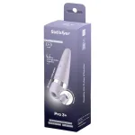 Satisfyer Pro 3+ Battery - léghullámos csiklóvibrátor (lila)