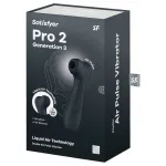 Satisfyer Pro2 Gen3 - léghullámos csiklóizgató (sötét szürke)