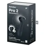 Satisfyer Pro2 Gen3 - okos léghullámos csiklóizgató (sötét szürke)