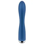 Satisfyer Spinning Rabbit 1 - forgó csiklókaros vibrátor (kék)