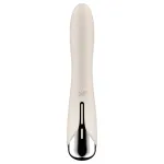 Satisfyer Spinning Vibe 1 - forgó fejes G-pont vibrátor (bézs)