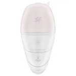 Satisfyer Supernova - akkus, léghullámos 2in1 vibrátor (fehér)