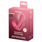 Satisfyer Top Secret+ - viselhető G-pont- és análvibrátor (rózsaszín)