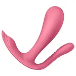 Satisfyer Top Secret+ - viselhető G-pont- és análvibrátor (rózsaszín)
