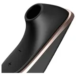 Satisfyer Traveler - léghullámos csiklóizgató, akkus (fekete)