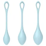 Satisfyer Yoni Power 2 - gésagolyó szett - kék (3 részes)