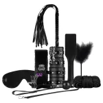 Secret Pleasure Chest - haladó BDSM készlet - 14 részes (fekete)