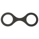 Sei Mio - szilikon bilincs - L (fekete)