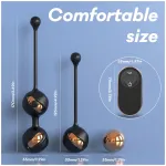 SexHD - távirányítós vibrációs gésagolyó szett (fekete)
