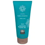 Shiatsu 2in1 Amber Scent - masszázs síkosító - amber (200ml)