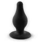 SILEXD Model 2 - hőre reagáló szilikon anál plug (fekete) - S